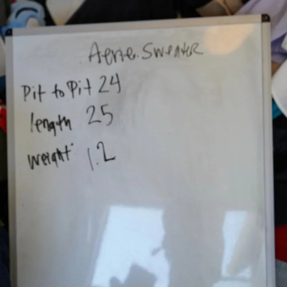 Aerie Cable Car Quarter Zip Sweater Green Chunky Knit Winter Cozy Warm Oversized - Picture 10 of 10